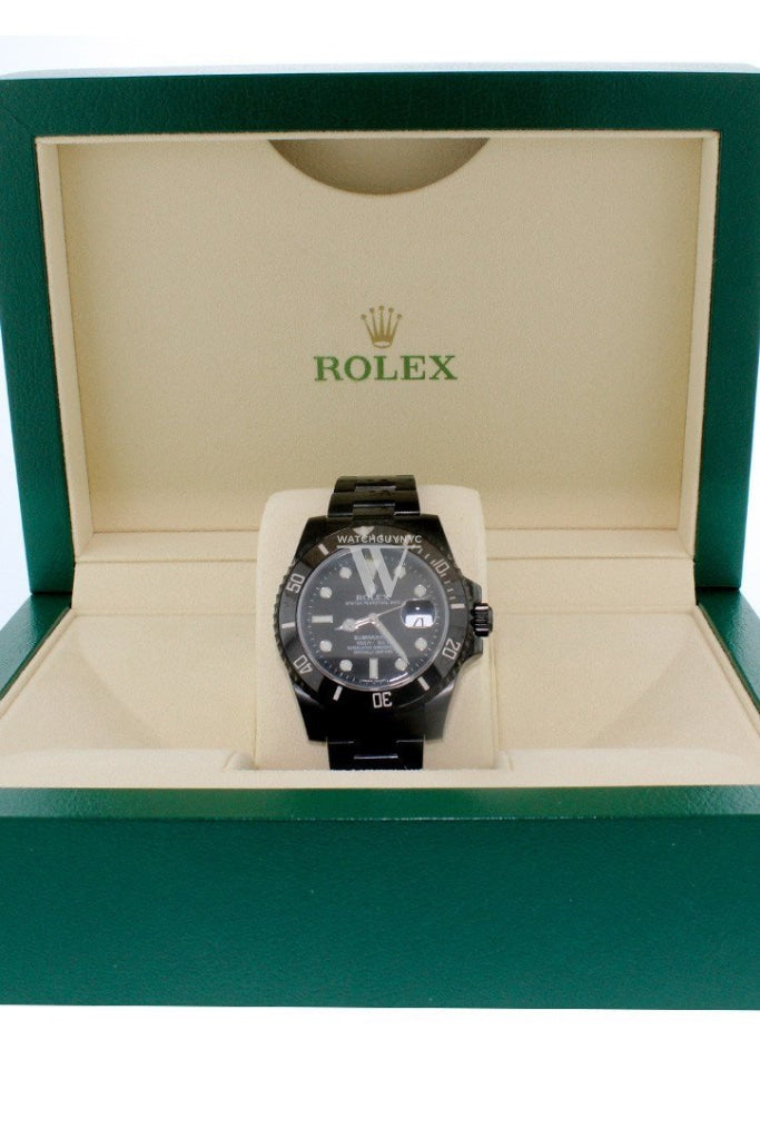 Rolex Black-Pvd Submariner Black Dial Cerachrom Bezel Steel Boc Coating Mens Watch 116610 Rolex Pvd