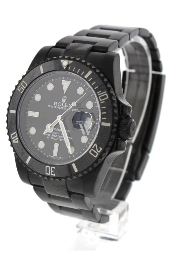 Rolex Black-Pvd Submariner Black Dial Cerachrom Bezel Steel Boc Coating Mens Watch 116610 Rolex Pvd