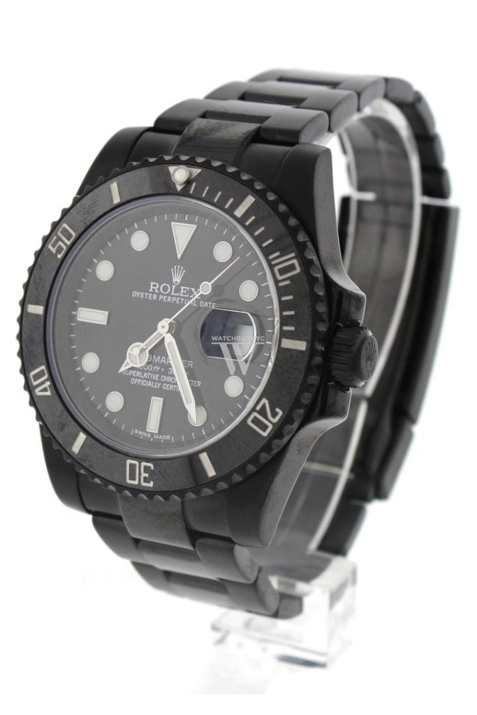 Rolex Black-Pvd Submariner Black Dial Cerachrom Bezel Steel Boc Coating Mens Watch 116610 Rolex Pvd