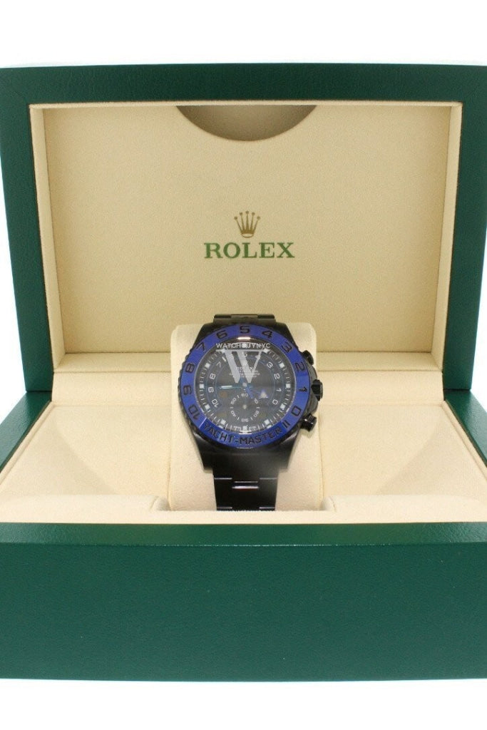 Rolex Black-Pvd Yacht-Master 40 Dark Rhodium Dial Steel Black Boc Coating Oyster Mens Watch 116680