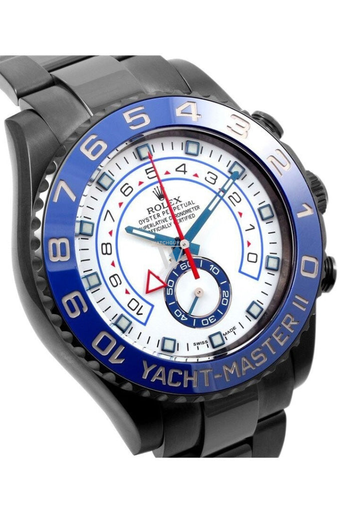 Rolex Black-Pvd Yacht-Master 40 Dark White Dial Steel Black Boc Coating Oyster Mens Watch 116680
