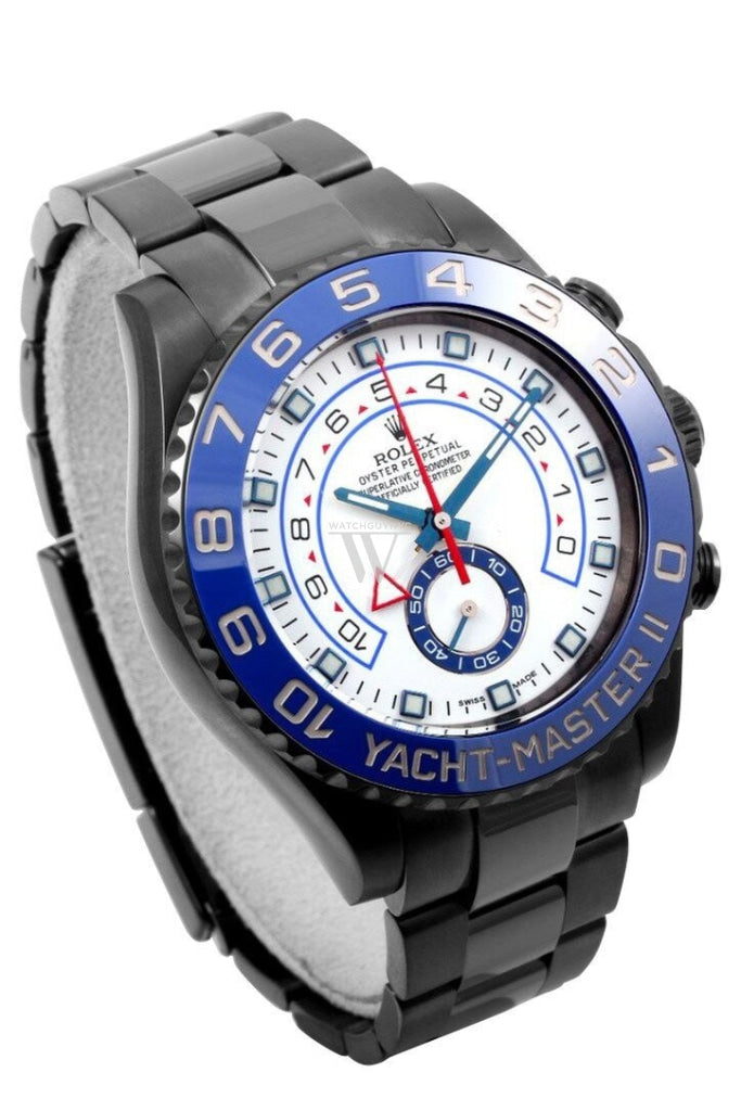 Rolex Black-Pvd Yacht-Master 40 Dark White Dial Steel Black Boc Coating Oyster Mens Watch 116680