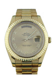 Rolex Day-Date Ii 41 President Champagne Roman Dial Mens Watch 218238 / None Pre-Owned-Watches