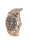 Rolex Day-Date Ii 41 President Chocolate Dial Rose Gold Mens Watch 218235 Pre-Owned-Watches