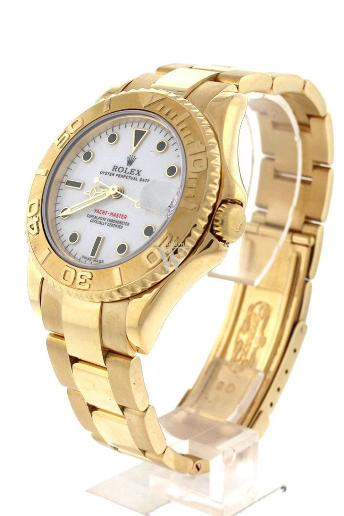 Rolex Yacht-Master White Dial Steel 18K Yellow Gold Ladies Watch 169628 Pre-Owned-Watches