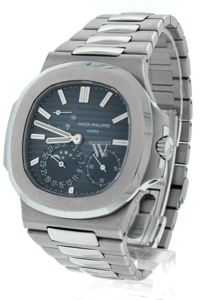Patek Philippe Nautilus Blue Dial Stainless Steel Mens Watch 5712/1A-001