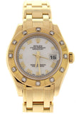 Rolex Oyster Perpetual Pearlmaster 18kt Yellow Gold Diamond Ladies Watch 80318