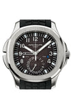 Patek Philippe Aquanaut Dual Time Black Dial Automatic Mens Watch 5164A-001