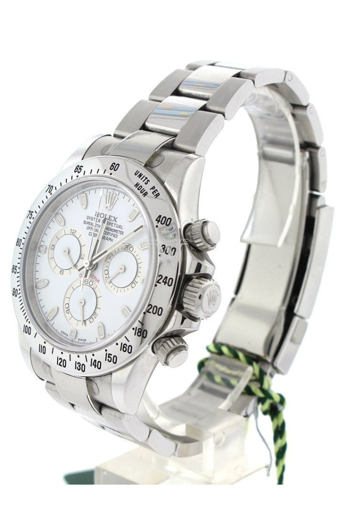 Rolex Cosmograph Daytona White Dial Stainless Steel Oyster Automatic Mens Watch 116520