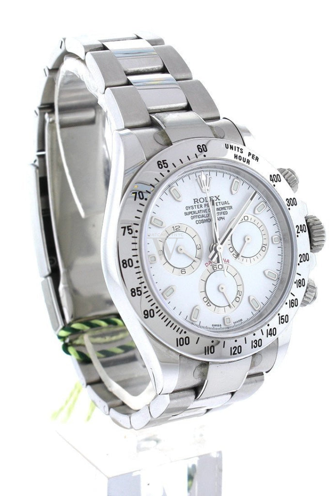 Rolex Cosmograph Daytona White Dial Stainless Steel Oyster Automatic Mens Watch 116520