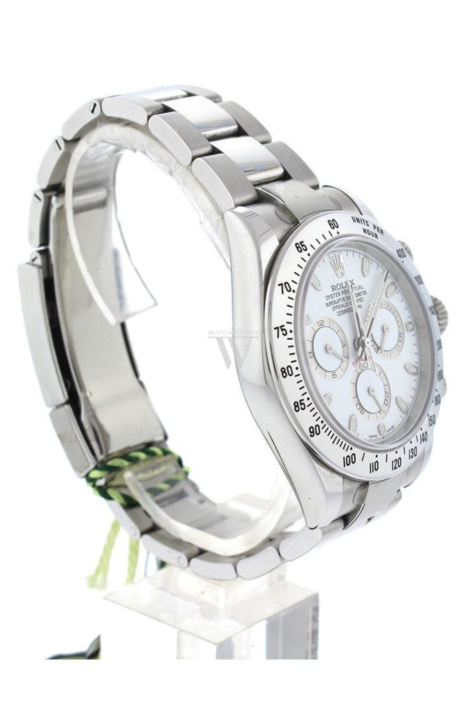 Rolex Cosmograph Daytona White Dial Stainless Steel Oyster Automatic Mens Watch 116520