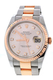 Rolex DateJust 36mm Pink set with Diamond Dial Watche 116231