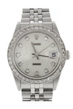 Custom Rolex Datejust Lady 31 Silver Diamond Dial Diamond Bezel Ladies Watch 178274