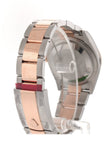 Custom Diamond Bezel Rolex Datejust 36 White Dial Rose Gold Two Tone Watch 126201 Custom-Bezel