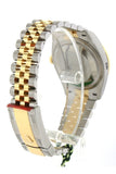Rolex Datejust 36 White Dial Diamond Bezel Jubilee Yellow Gold Two Tone Watch 126283Rbr