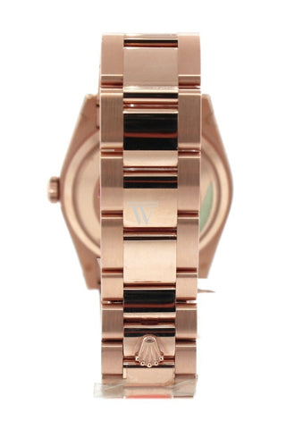 Rolex Day-Date 36 White Mother-Of-Pearl With Oxford Motif Set Diamonds Dial Fluted Bezel Oyster
