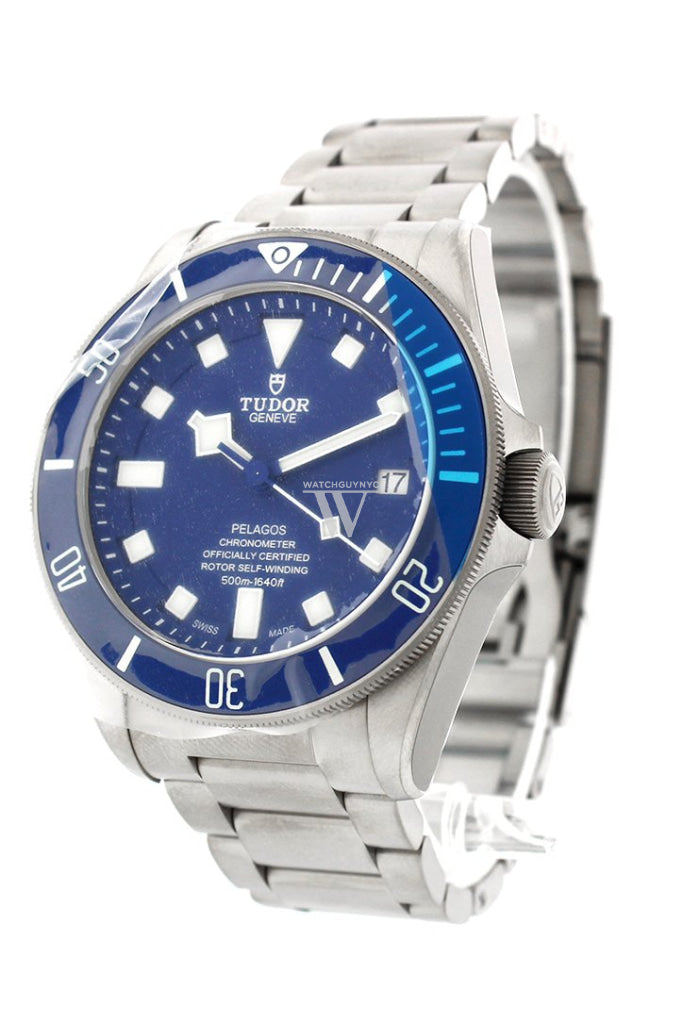 Tudor Pelagos Blue Dial Automatic Titanium Mens Watch 25600Tb