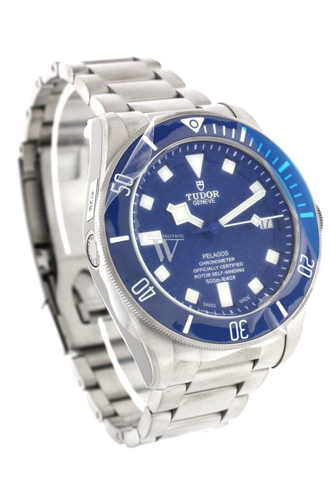 Tudor Pelagos Blue Dial Automatic Titanium Mens Watch 25600Tb
