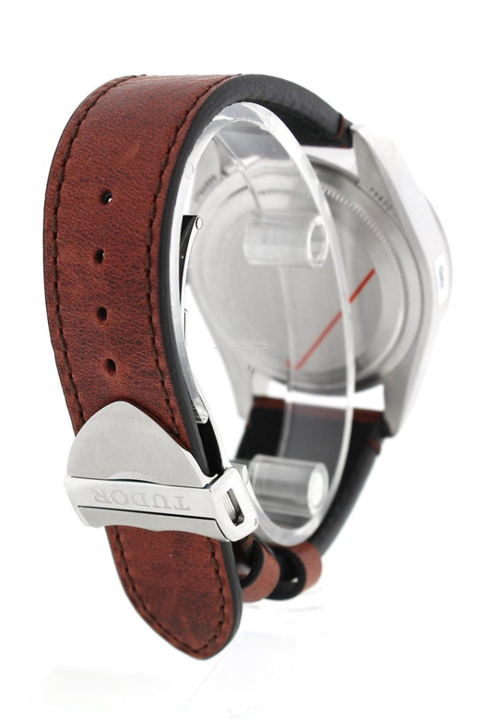 Tudor Black Bay Automatic Dial Mens Gmt Brown Leather Watch 79830Rb