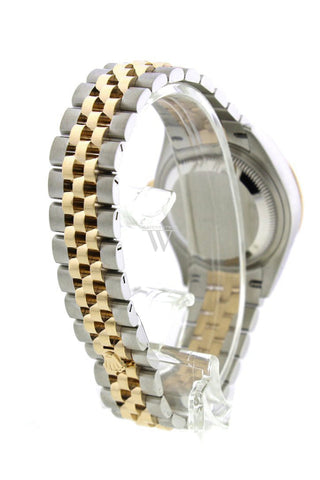 Rolex Datejust 28 Silver Set With Diamonds Dial Diamond Bezel Yellow Gold Jubilee Ladies Watch