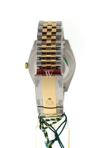 Rolex Datejust 31 Silver Dial Diamond Bezel 18K Gold Two Tone Jubilee Ladies 178343 Watch